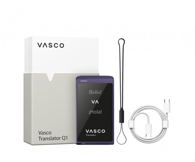 Голосовий перекладач із функцією клонування голосу Vasco Translator Q1 Mystic Plum